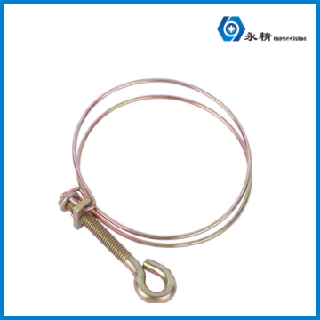 手柄强力双钢丝喉箍