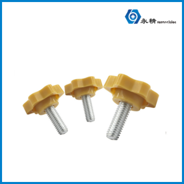 黄白色六角梅花手拧螺钉