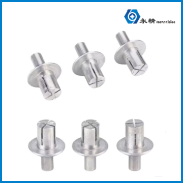 敲击式扁圆头击芯铝铆钉