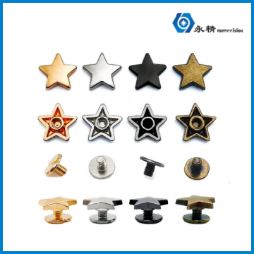 合金五角星平面铆钉