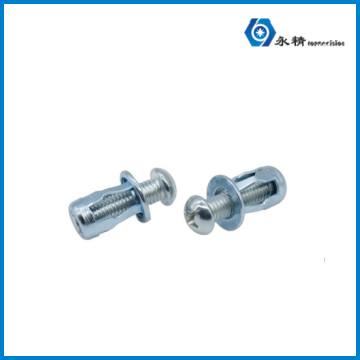 永精镀锌花瓣螺母碳钢空心铁皮塑料板铝板膨胀