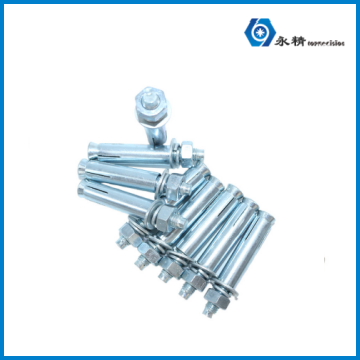 永精膨胀六角头镀白锌碳钢拉爆螺栓