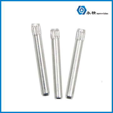 永精支架单头滚花定位光轴