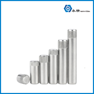 永精滚花直纹单头滚花圆柱销