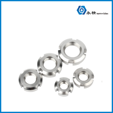 永精锁紧细牙止退并帽四槽螺母