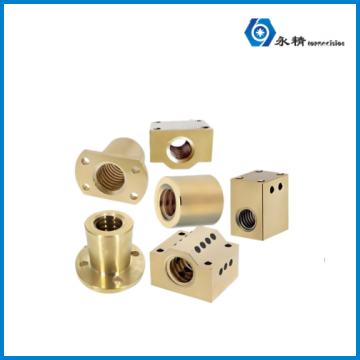 永精黄铜法兰梯形螺母