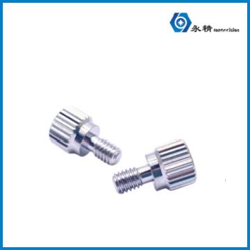 永精滚花手拧非标杯头圆柱头台阶螺丝