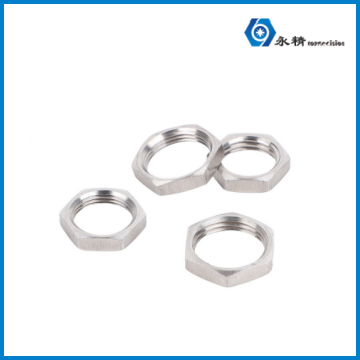 永精不锈钢实心内螺纹机械薄螺母