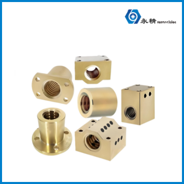 永精黄铜法兰梯形螺纹丝杆螺母