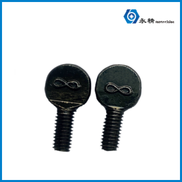 永精碳钢镀黑锌球拍手拧螺丝