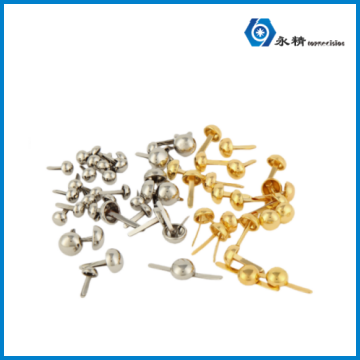 永精金色两脚钉幼儿园diy二脚蘑菇铆钉