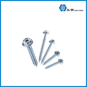 永精加硬外六角带垫十字自攻钻尾螺钉