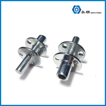 永精床柱沙发脚连接件三孔铁板螺母